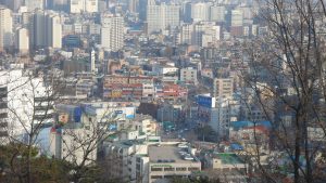 Suwon city outside the fortress walls